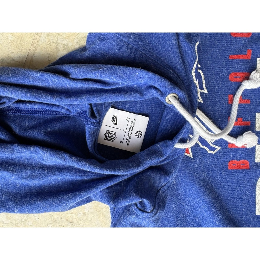 Buffalo Bills Women's XL Nike Gym Vintage Lightweight Pullover Hoodie Blue - Picture 3 of 5